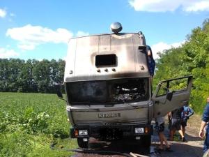 Новина Олександрівський район: горіла вантажівка Ранкове місто. Кропивницький