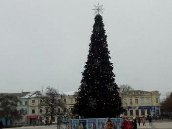 Новина На центральній площі Кропивницького встановили новорічну ялинку. Ранкове місто. Кропивницький