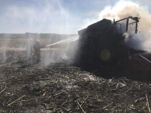 Новина Під час польових робіт на Кіровоградщині загорівся комбайн Ранкове місто. Кропивницький