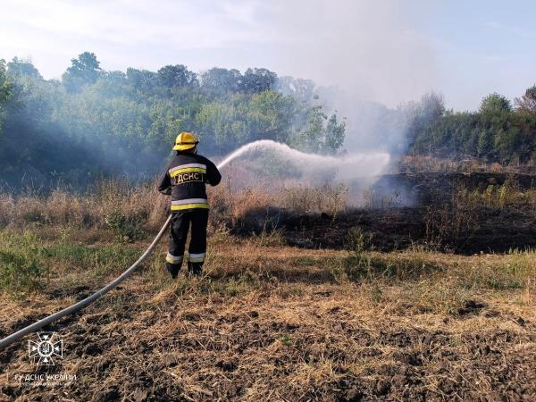 Новина Рятувальники ліквідували 10 пожеж на відкритих територіях Ранкове місто. Кропивницький