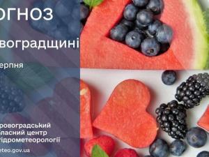 Новина Прогноз погоди на 8 серпня по Кіровоградщині Ранкове місто. Кропивницький