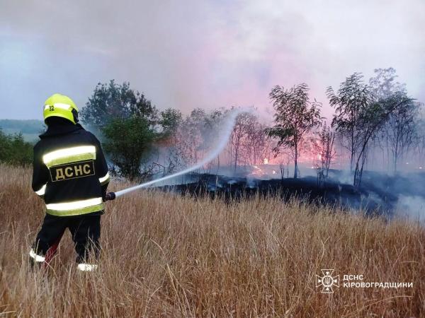 Новина Кіровоградщина: за добу ліквідовано 36 пожеж на відкритих територіях громад Ранкове місто. Кропивницький